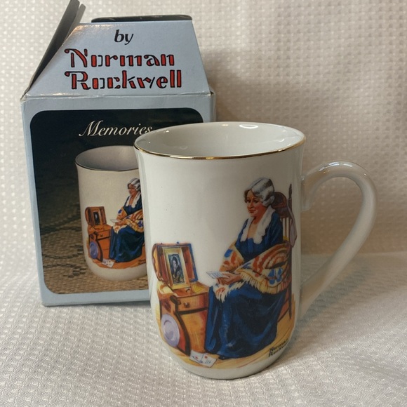 Set of 3 Vintage Collector’s Porcelain Mugs by Norman Rockwell NIB - Picture 3 of 8